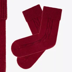 Chaussettes Torsadée Avec Revers