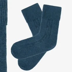 Chaussettes Torsadée Avec Revers
